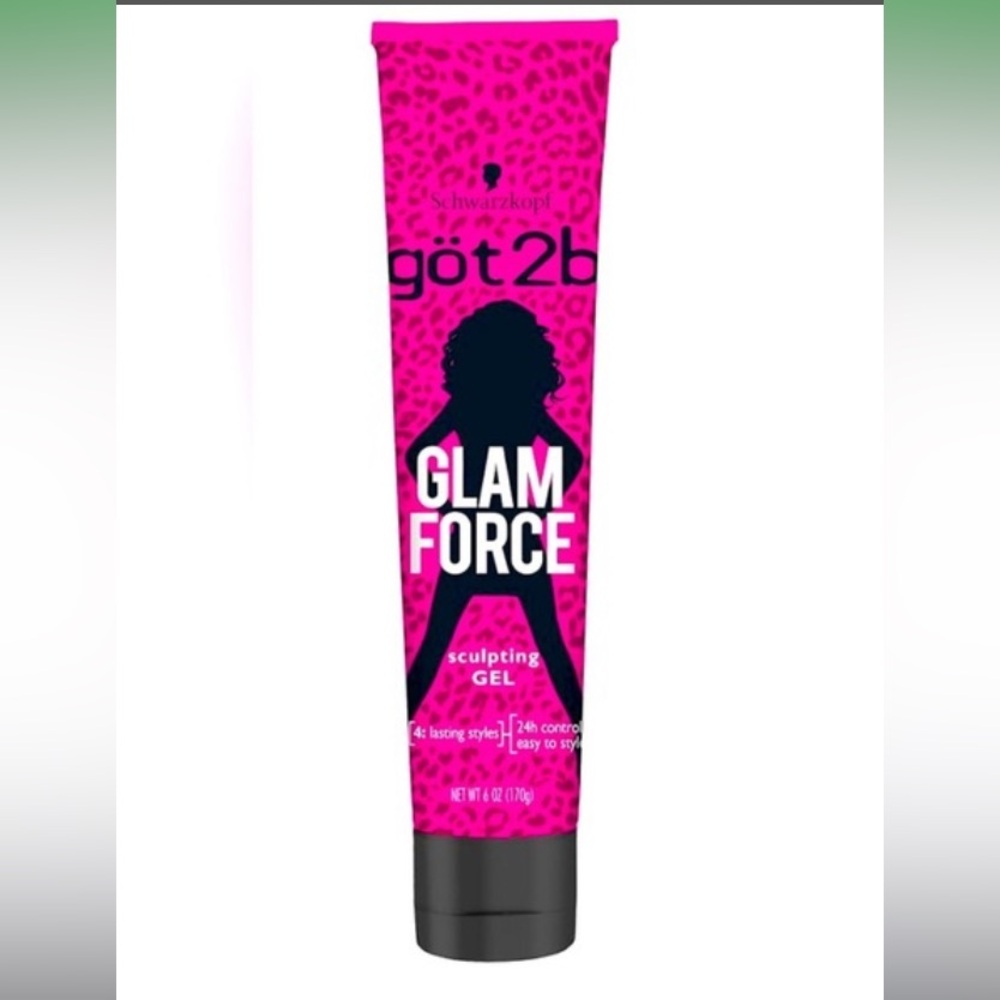 Got2b Glam Force Sculpting Hair Styling Gel 24HR Control 6oz Discontinued new